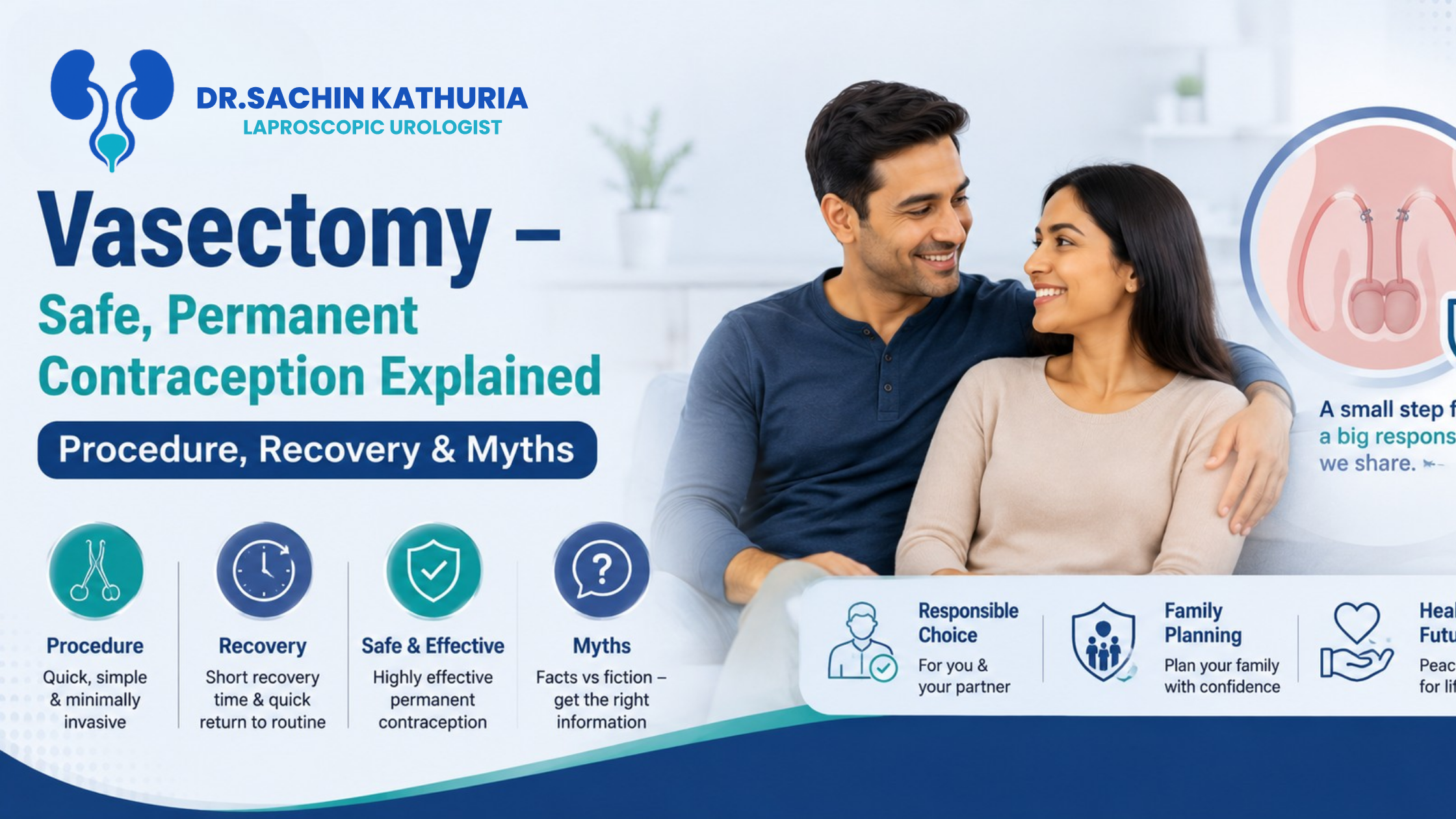 Vasectomy – Safe, Permanent Contraception Explained: Procedure, Recovery & Myths